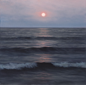 Evenfall, 10" x 10", oil on canvas | Available via George Billis Gallery         