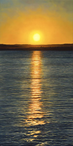 Golden Hour, 36" x 18", oil on canvas | Available via J. Petter Galleries     