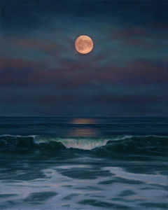 October Surf, 36" x 36", oil on canvas | Available via J. Petter Galleries    