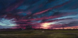 Gloaming, 18" x 36", oil on canvas | Sold 